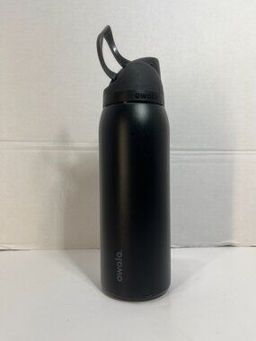 Owala FreeSip [Very, Very Black] 40oz Stainless Steel Water Bottle Free Sip